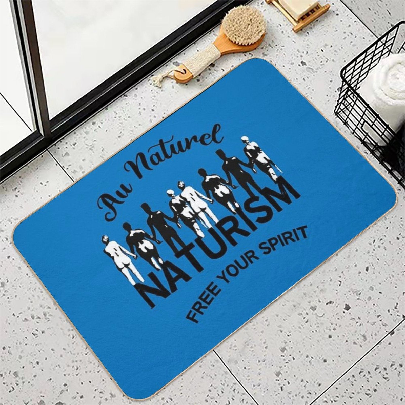 Naturism Gifts - Nudist Shirts - Naturist Bags - Beach Gifts - Lifestyle Gifts - Nude  Non-Slip Bath Mat