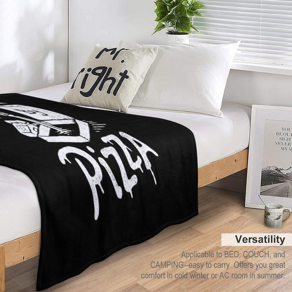 Death By Pizza Eco-conscious Throw Blanket