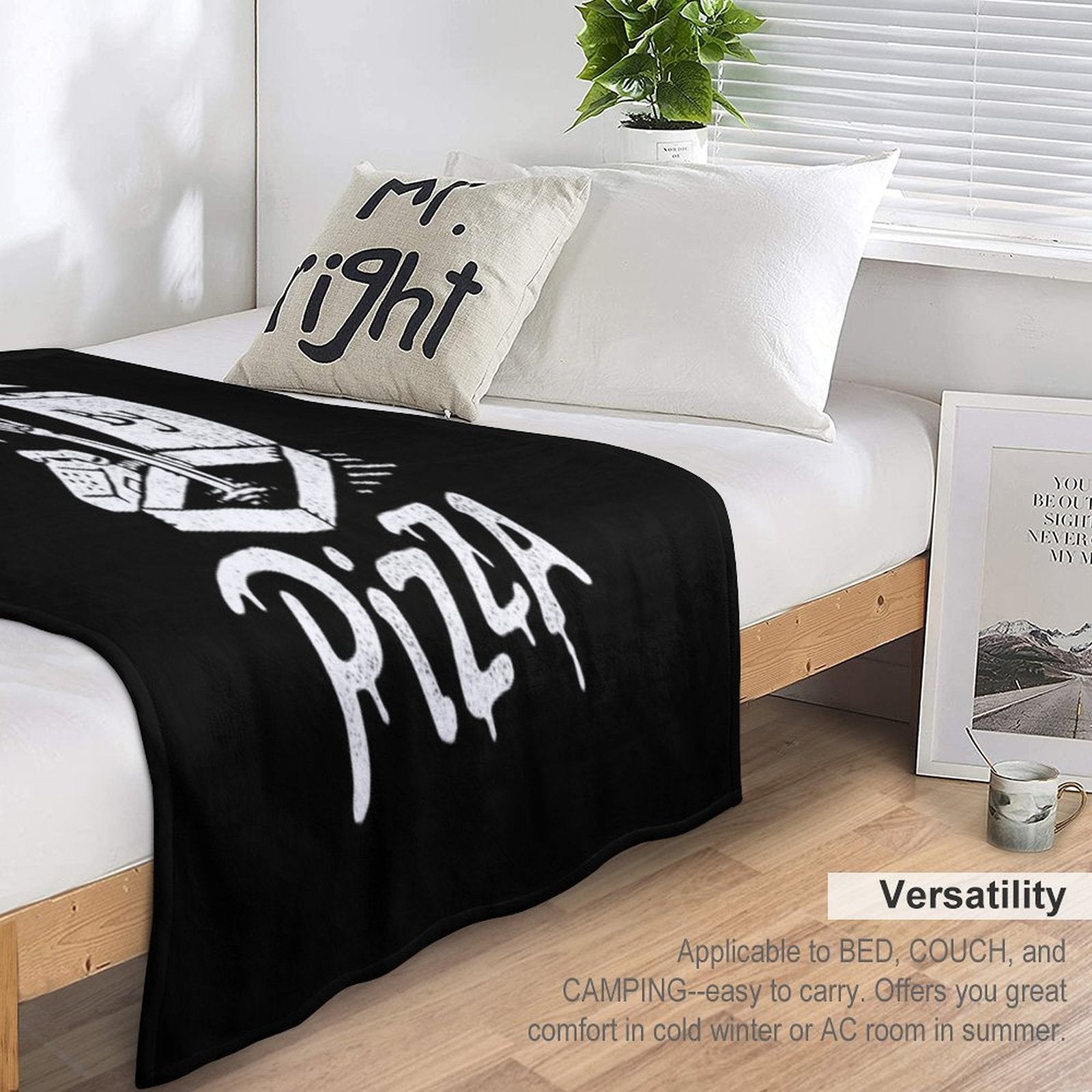 Death By Pizza Eco-conscious Throw Blanket