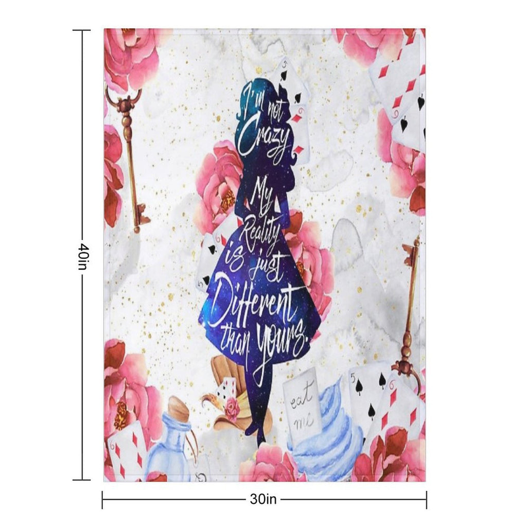 Alice - I'm Not Crazy Premium Throw Blanket