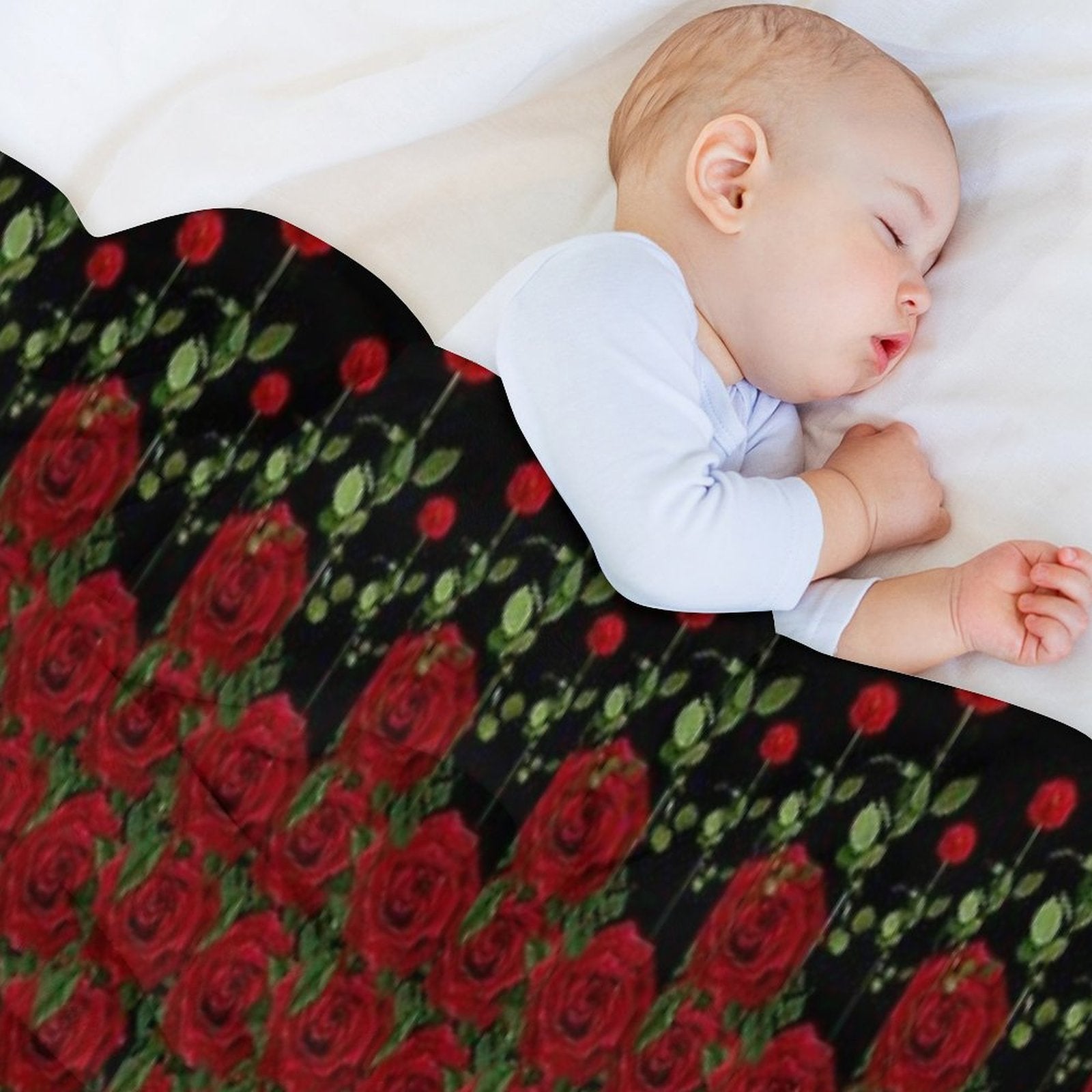Rose Garden Lightweight Throw Blanket