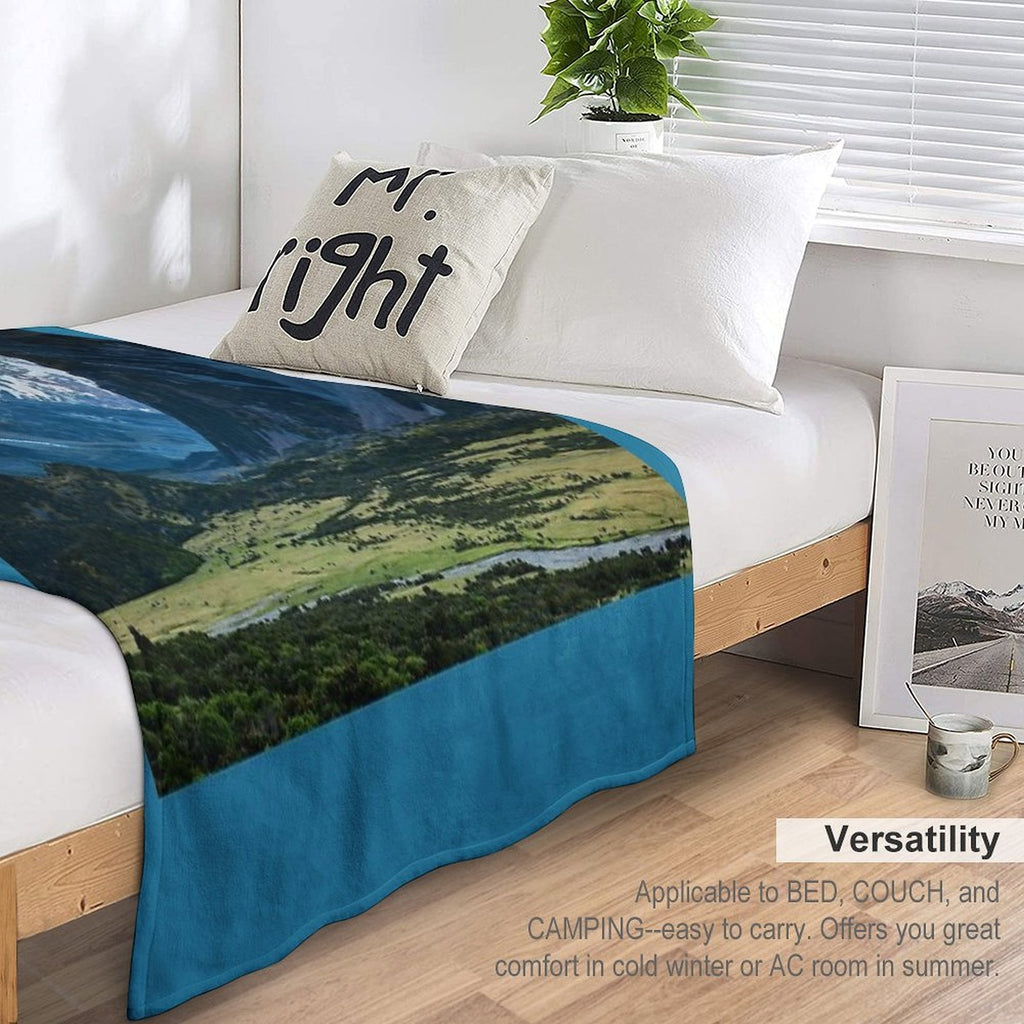 Aoraki Mt Cook Multi-functional Throw Blanket