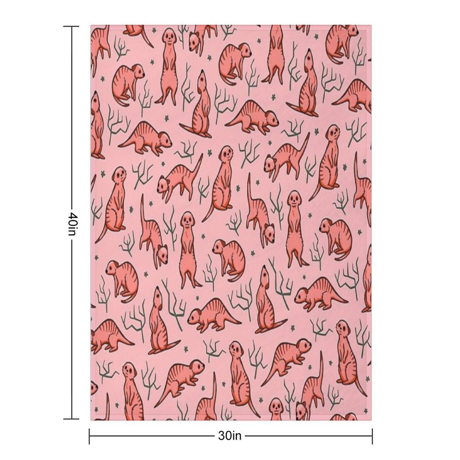 Major Meerkats All-season Throw Blanket