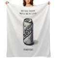 Diet Mountain Dew - Lana Del Ray Minimalist Print All-season Throw Blanket