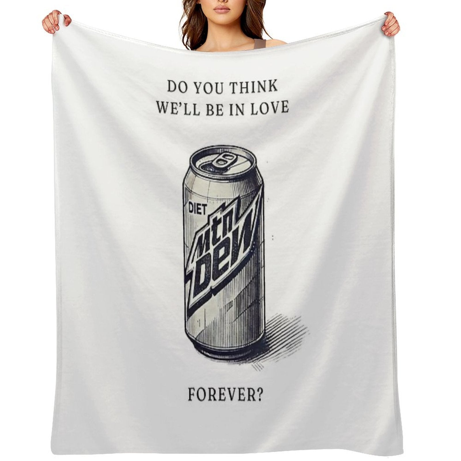 Diet Mountain Dew - Lana Del Ray Minimalist Print All-season Throw Blanket