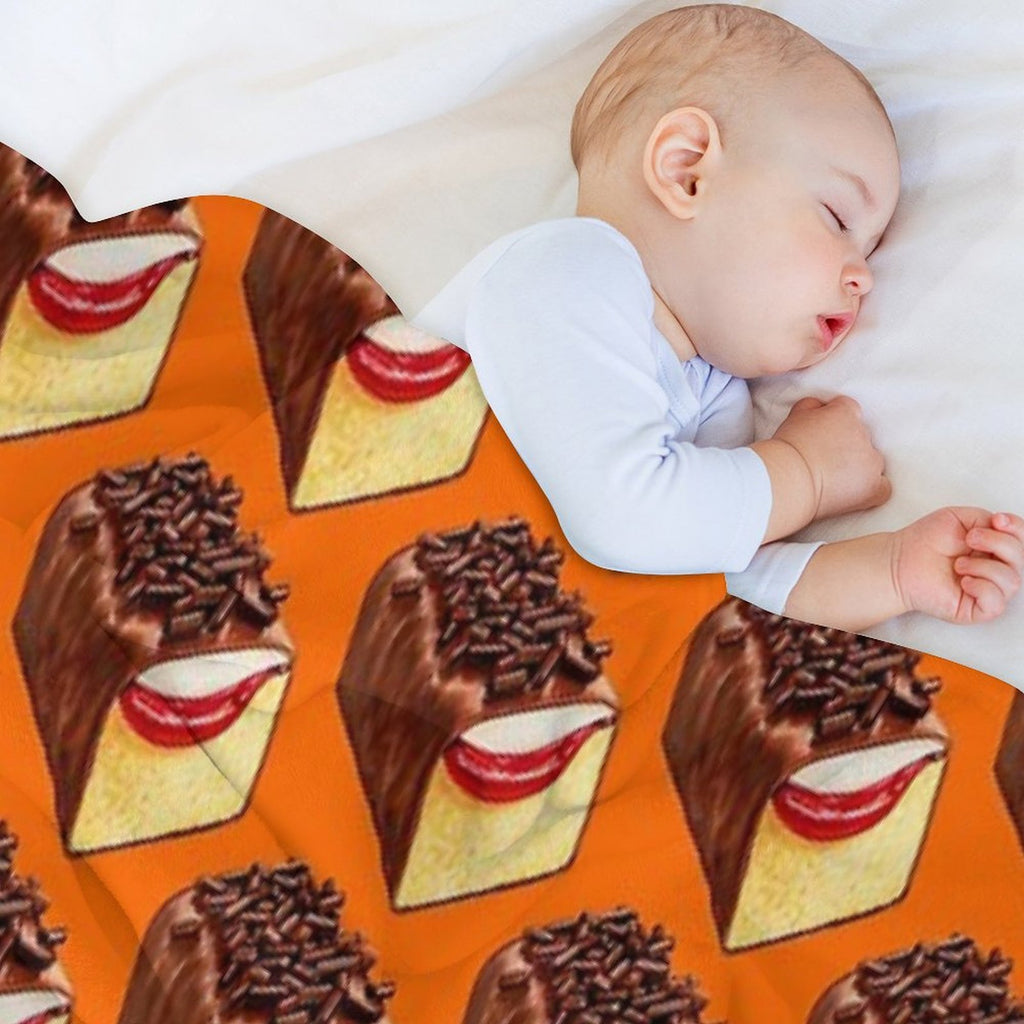 Gansito - Orange Premium Throw Blanket