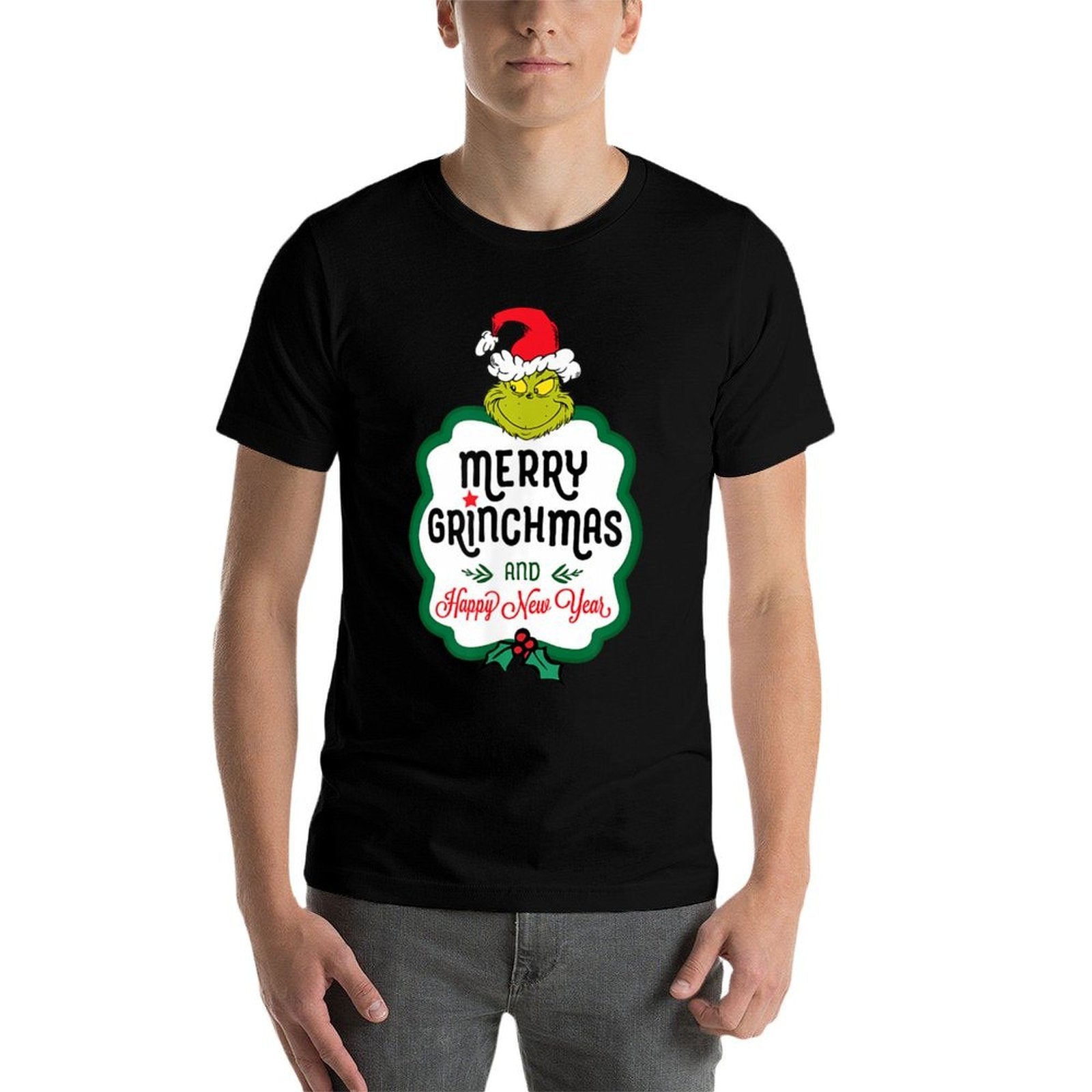 Dr. Seuss Grinch Happy New Year T-shirt  Trendy Pattern T-Shirt