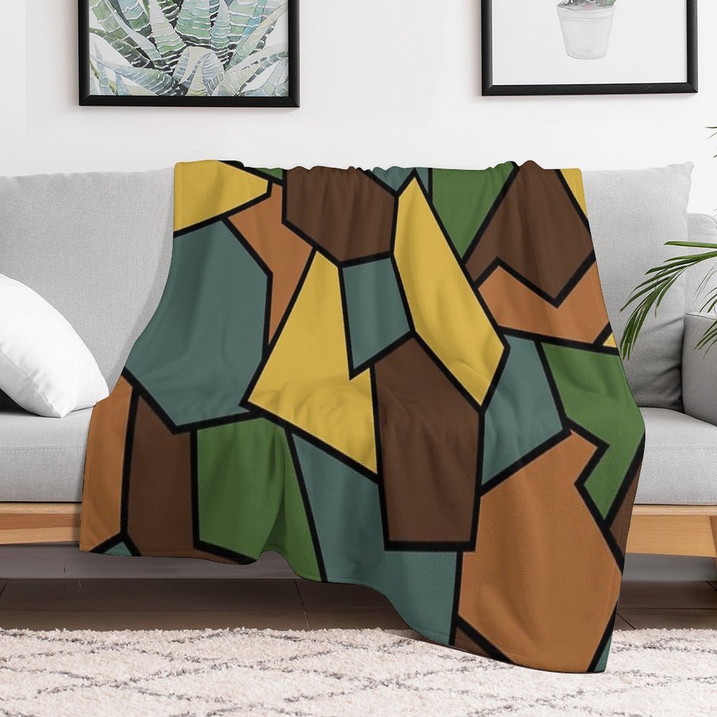 WW1 German Camouflage Multi-functional Throw Blanket