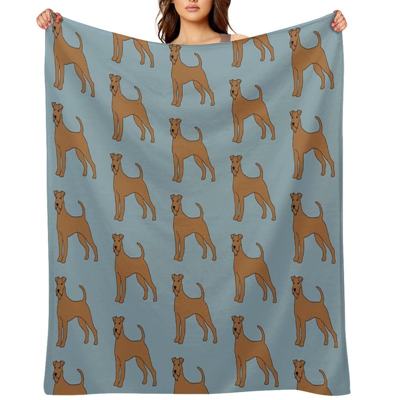 Irish Terrier Compact Throw Blanket