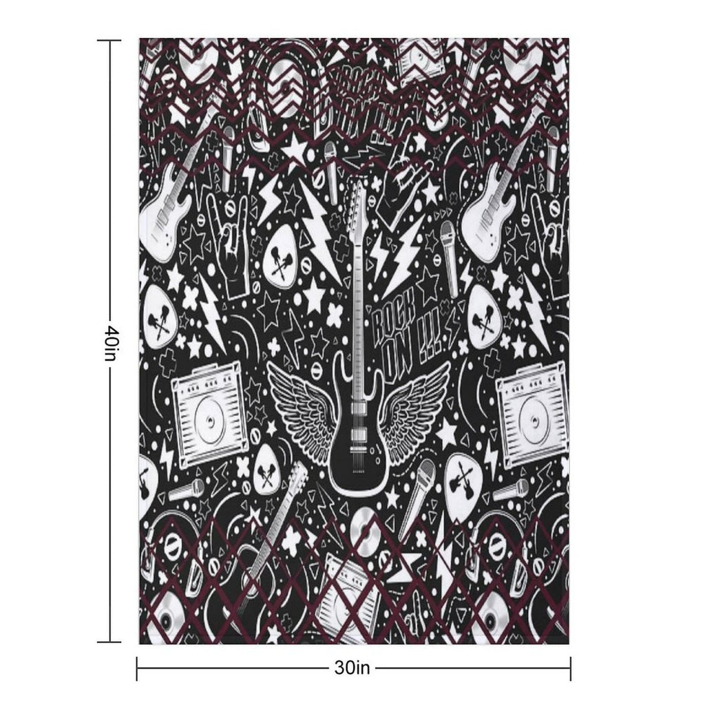 Rock Stampade Multi-functional Throw Blanket