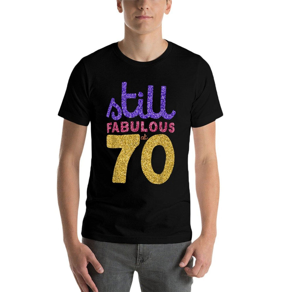 70th Birthday Funny 70 Year Old Gift Tshirt Men Womens  Trendy Pattern T-Shirt