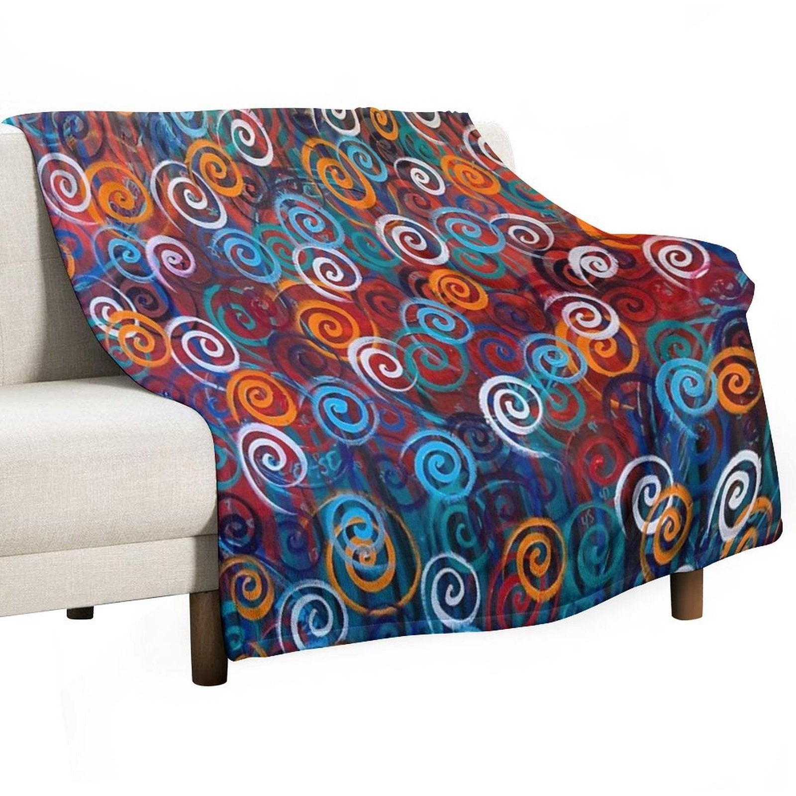 Swirl 2 Ross Velvety-soft Throw Blanket